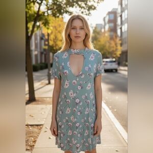 ARDENE Floral Chocker Swing Dress